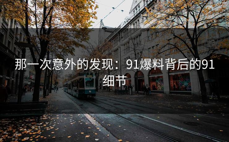 那一次意外的发现：91爆料背后的91细节