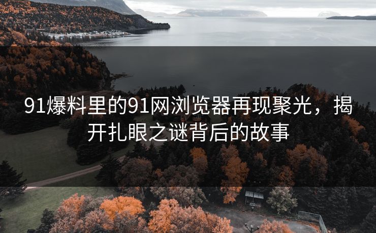 91爆料里的91网浏览器再现聚光，揭开扎眼之谜背后的故事